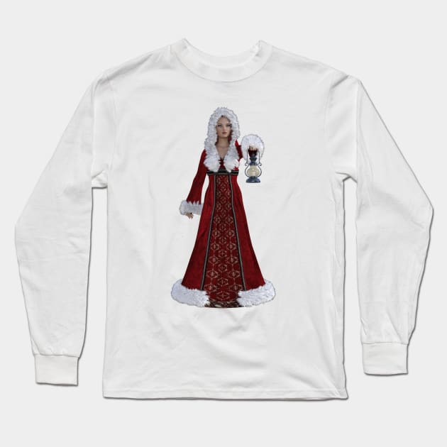 The Christmas angelic santa Long Sleeve T-Shirt by zmanja